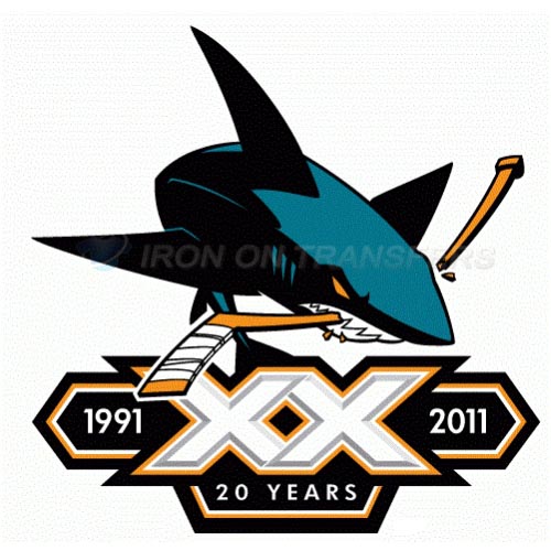 San Jose Sharks Iron-on Stickers (Heat Transfers)NO.315